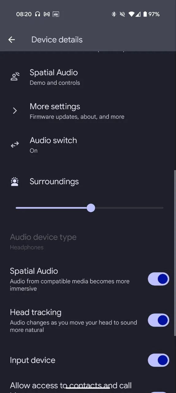 Custom volume settings for hearing aids