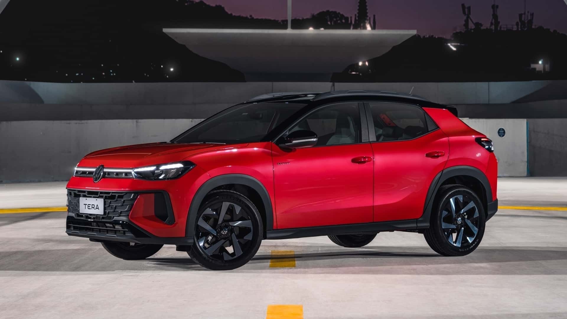 Vue arrière de la Volkswagen Tera