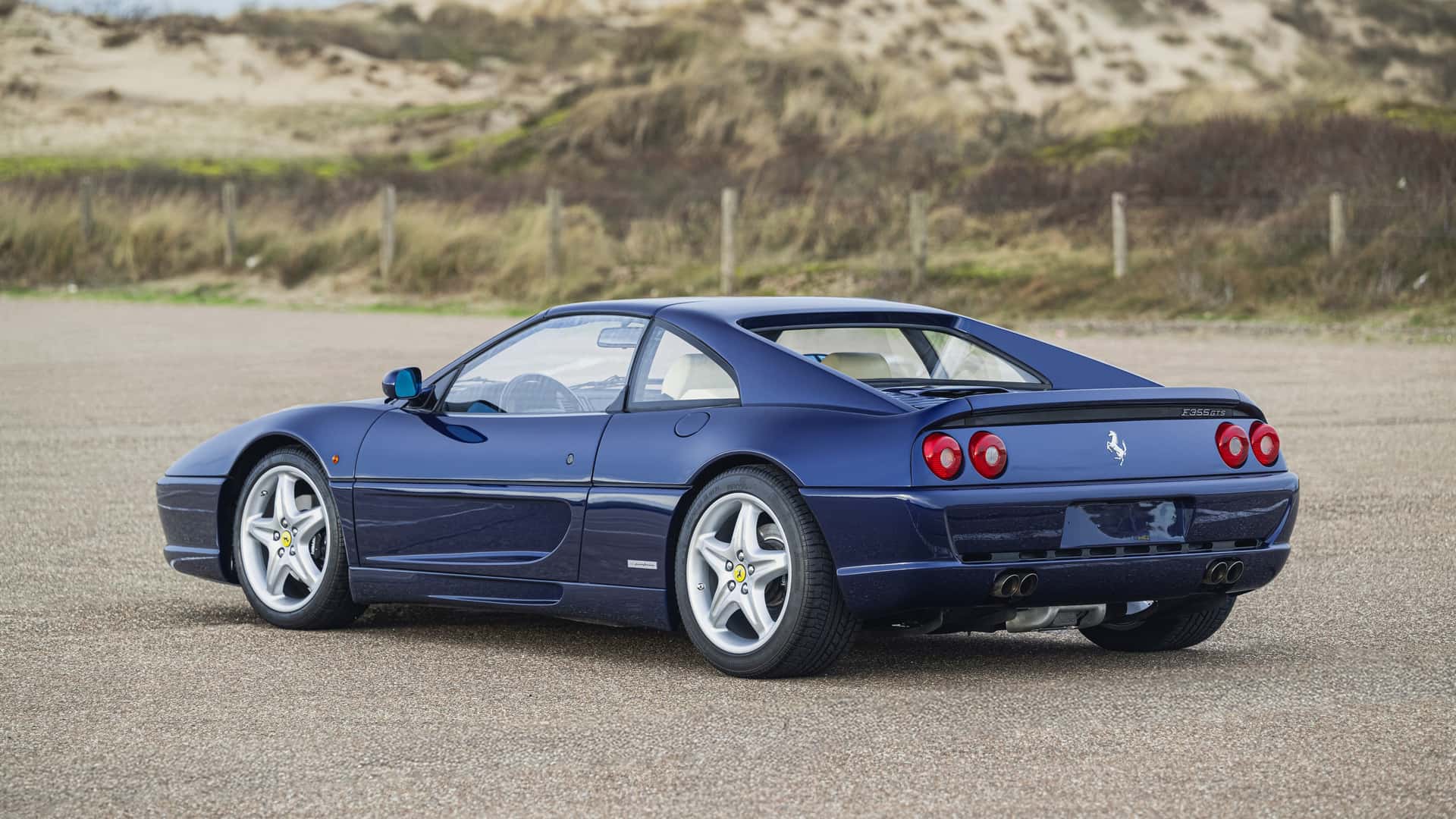 The interior of Michael Schumacher's Ferrari F355 GTS.