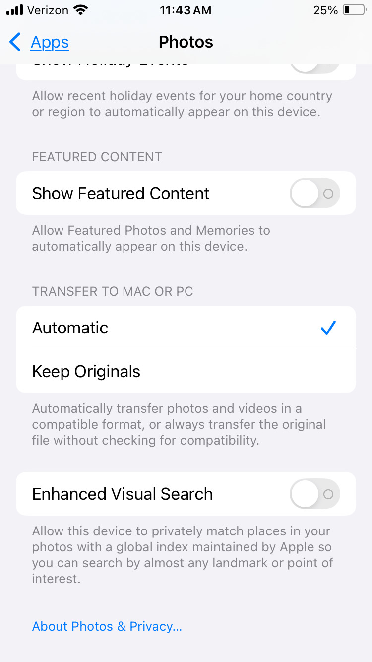 Enhanced Visual Search on iPhone