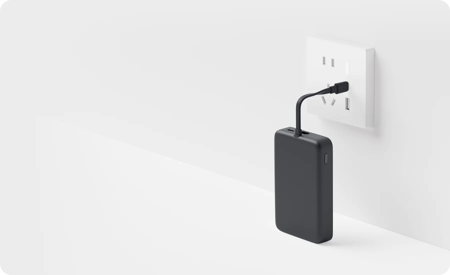 Power Bank 33W Magnetic Power Bank 10000 в чорному кольорі