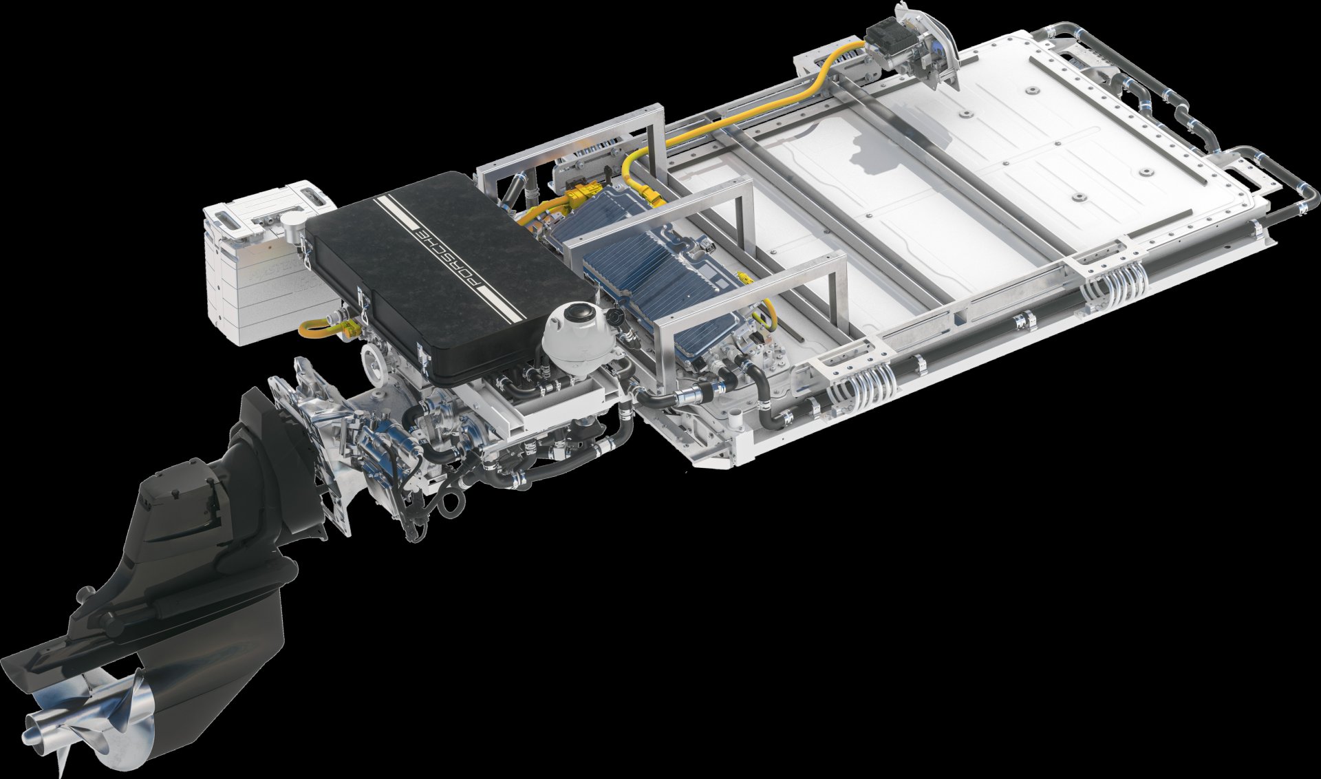 Frauscher x Porsche 850 Fantom electric propulsion system