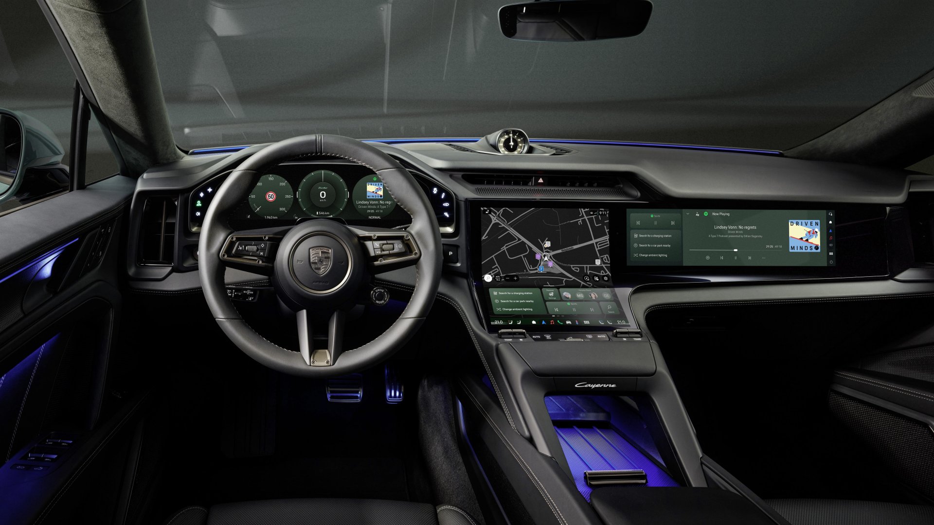 Porsche Cayenne Electric - передній вигляд