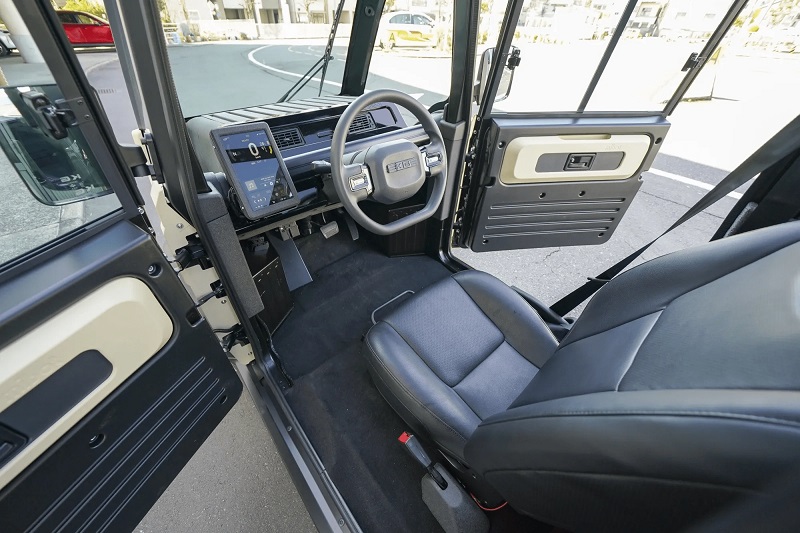 De l'arrière du mibot mini EV.