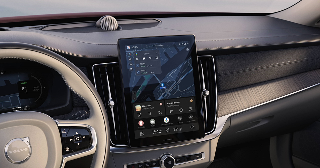 Interior of the updated Volvo S90 with improved noise insulation