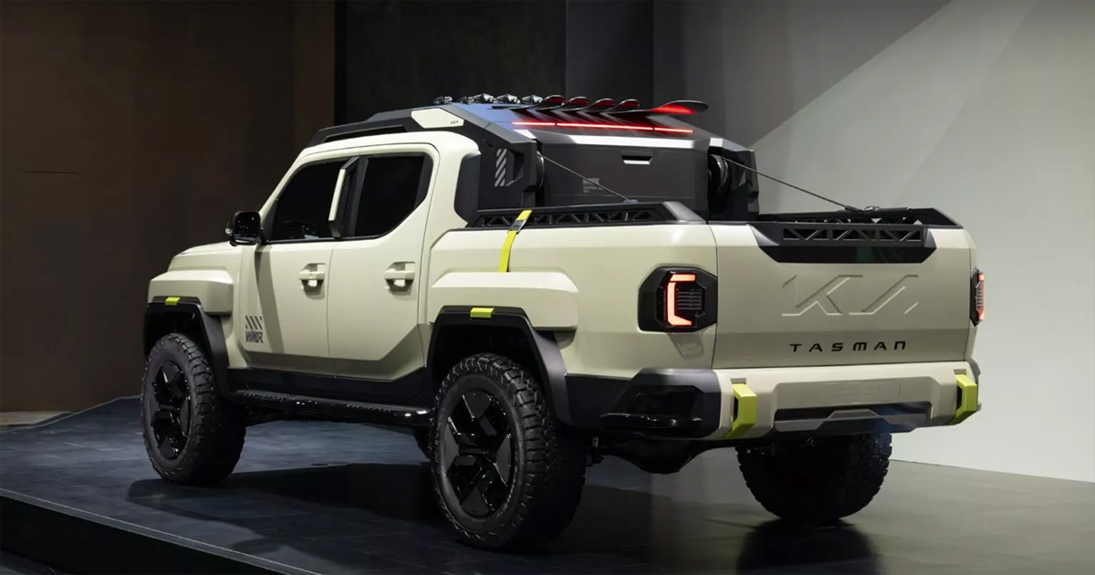Conception de l'avant du Kia Tasman Weekender