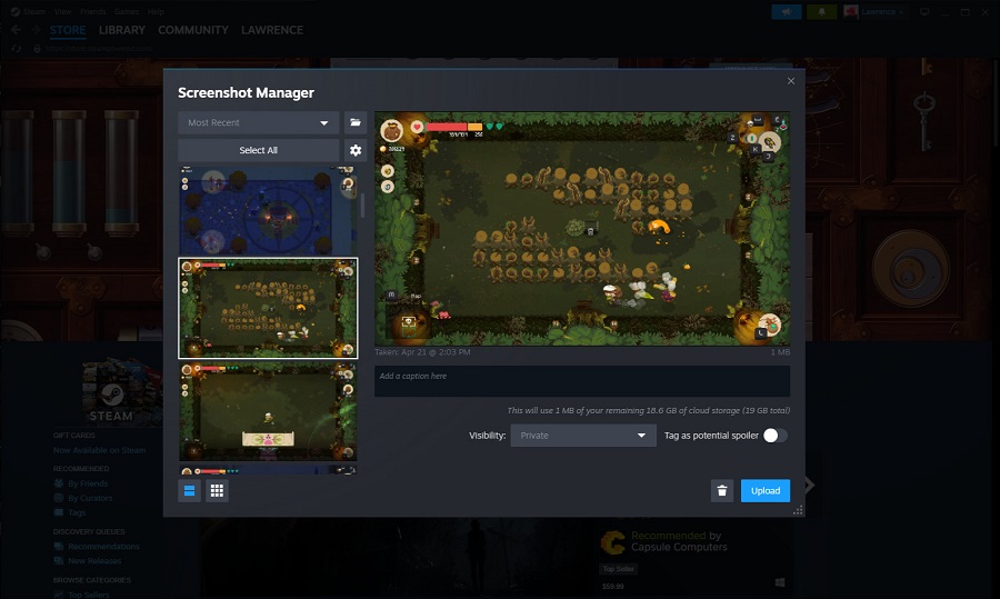 A major update has been released for the Steam beta client. The developers have improved the overlay, added a text notes option and simplified screenshot handling-2