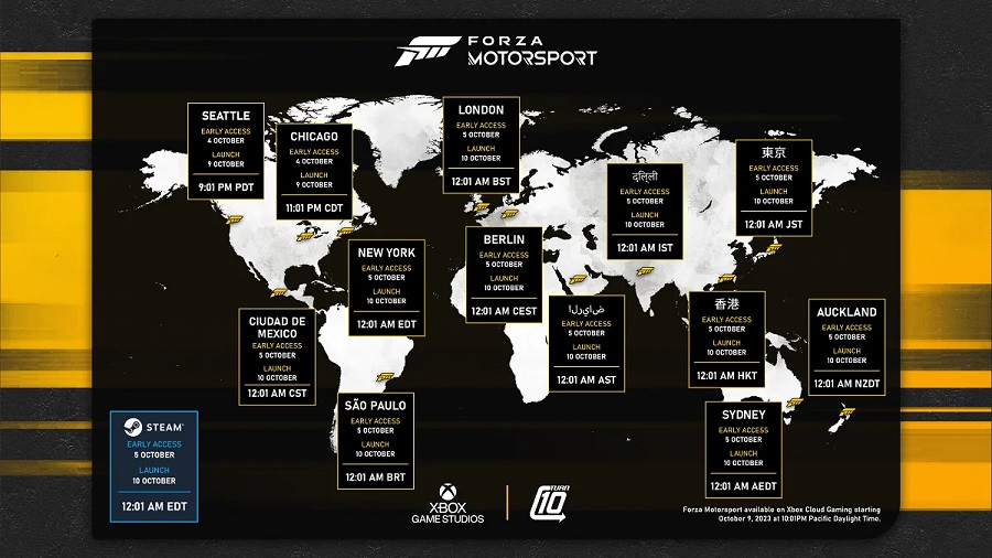 Faites votre choix : Les développeurs de Forza Motorsport ont publié une liste de 500 voitures qui seront disponibles dans le jeu, et ont indiqué la date exacte de sortie du simulateur de course dans les différentes régions.-2