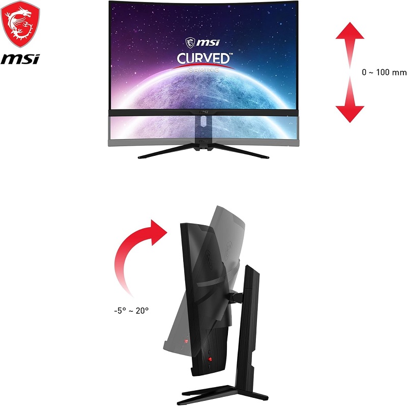 Moniteur MSI MPG 325CQRXF dans l'habitacle