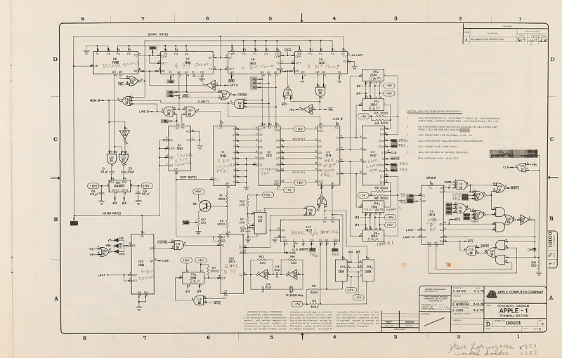 An old Apple-1 computer.