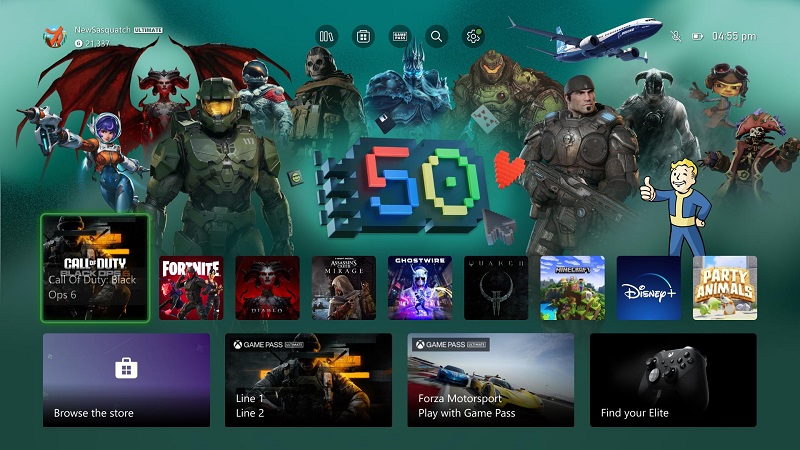 Microsoft's 50th anniversary theme