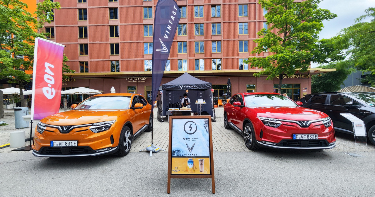 Автомобілі VinFast на саміті ON Drive. Фото: VinFast Showroom Мюнхен / Facebook