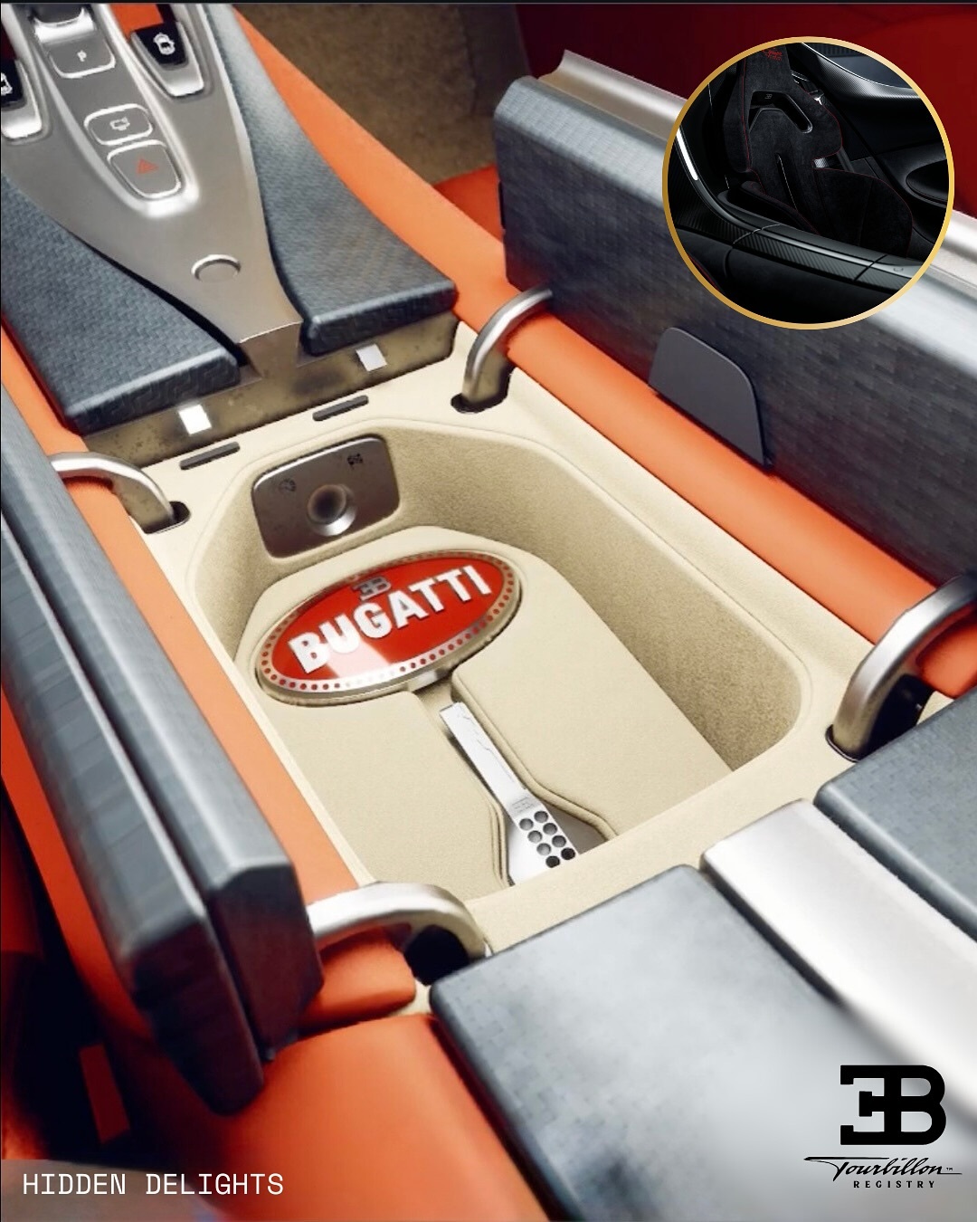 Contents of the Bugatti Tourbillon centre console
