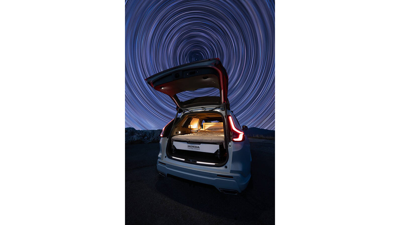 Camping components in the Honda CR-V Dream Pod
