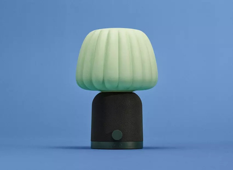 Kulglass speaker in the form of a lamp