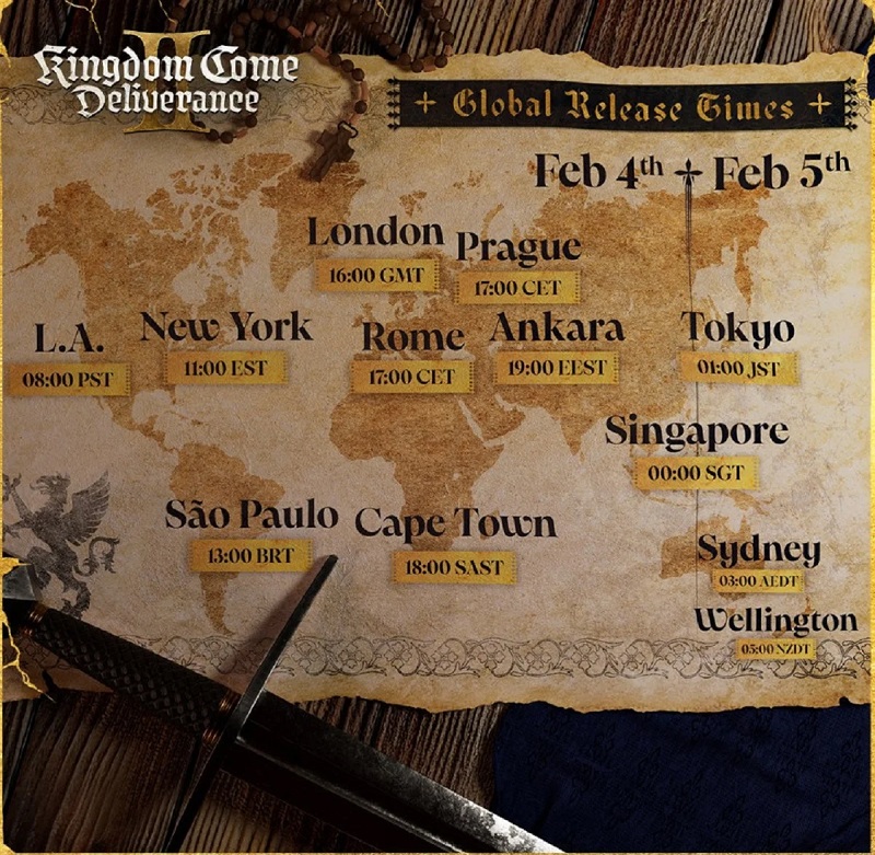Carte de sortie de Kingdom Come : Deliverance 2