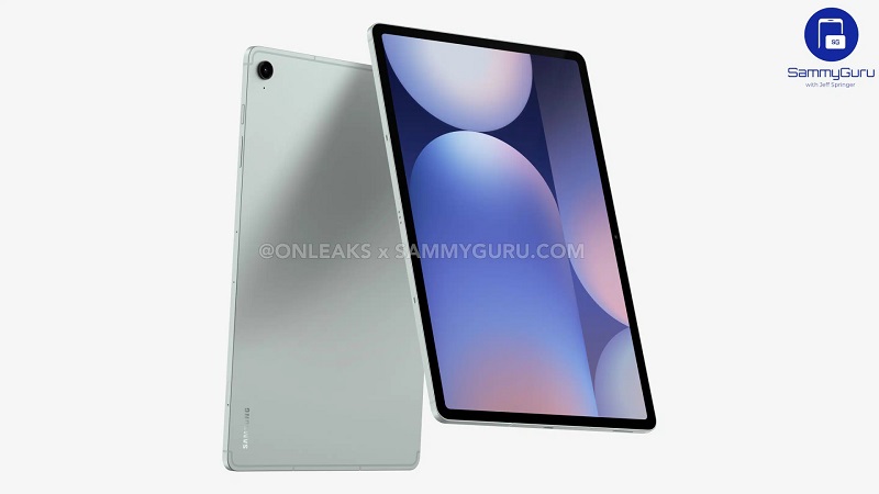 CAD render of Galaxy Tab S10 FE+