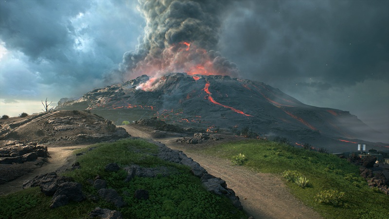 Map of Iwo Jima in Battlefield 2042
