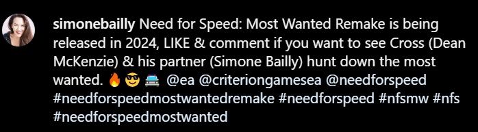 Really!!! Information has emerged that a remake of Need for Speed: Most Wanted is in development and will be released in 2024-2
