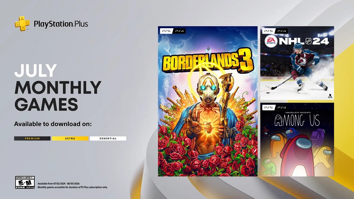 PS Plus subscribers will get three great games in July, including the popular shooter Borderlands 3