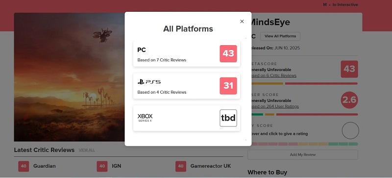 Провал MindsEye: худшая игра 2025 года