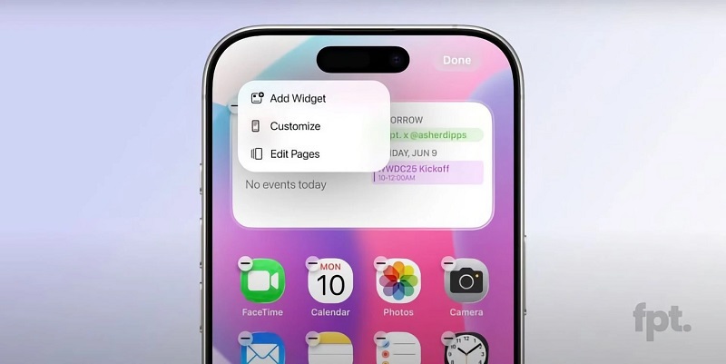 Дизайн нової клавіатури в iOS 19