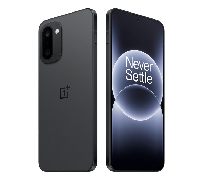 OnePlus 15R smartphone in black