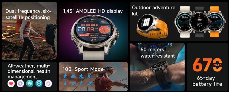 Rollme GT 3 smartwatch on your arm