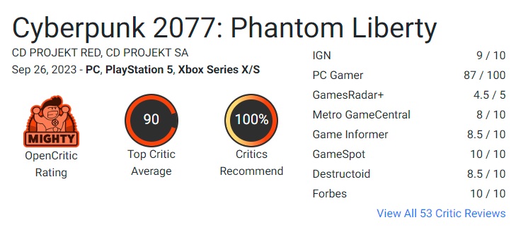 Critics are excited about Cyberpunk 2077: Phantom Liberty! The first reviews from journalists speak about the highest quality of the expansion and its exciting plot-2