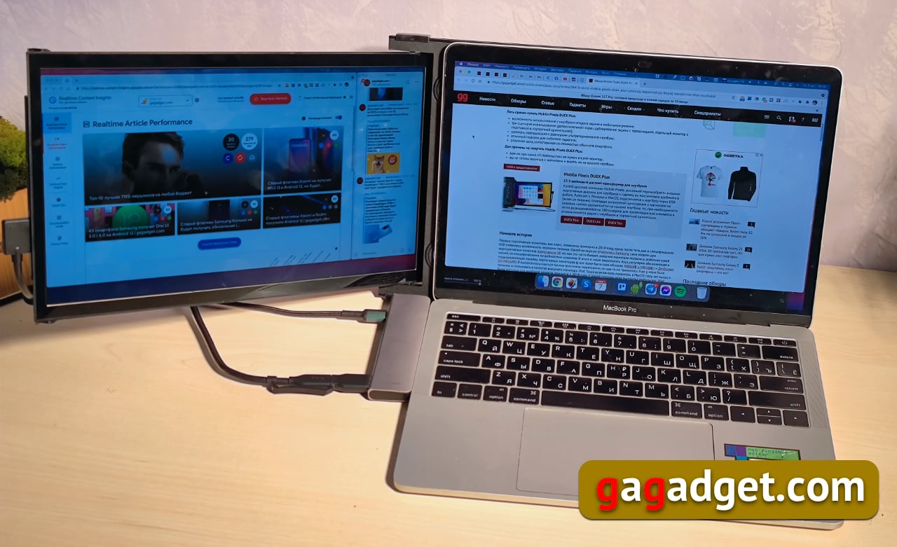 Comment doubler l'écran de votre ordinateur portable tout en restant mobile : test du moniteur transformateur USB Mobile Pixels DUEX Plus