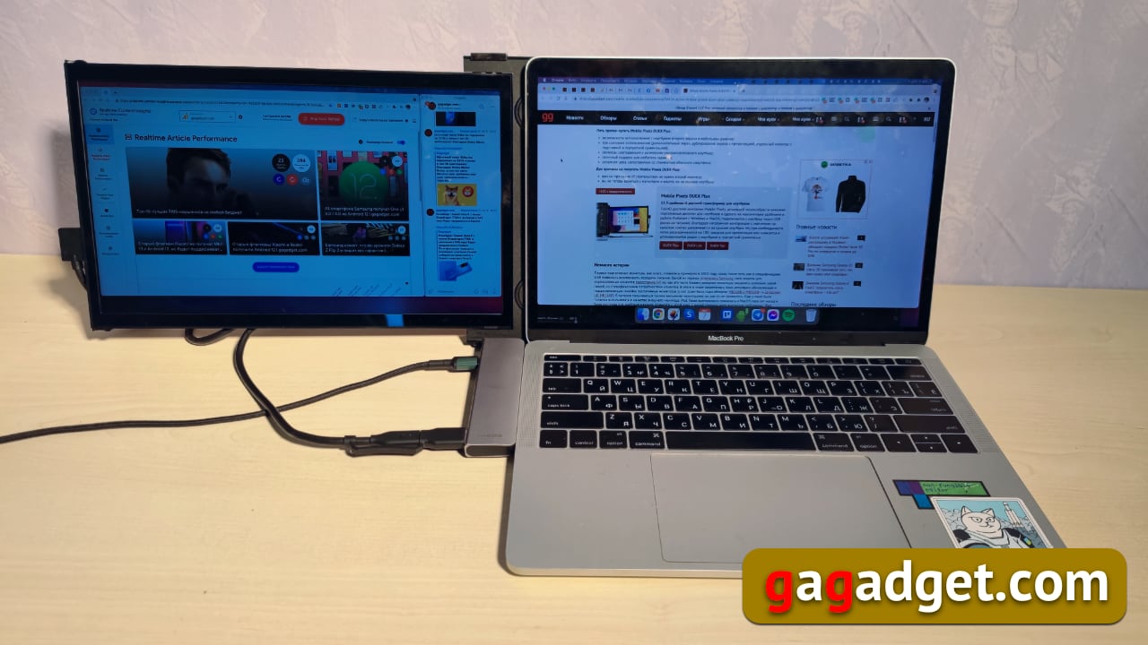 Comment doubler l'écran de votre ordinateur portable tout en restant mobile : test du moniteur transformateur USB Mobile Pixels DUEX Plus-47