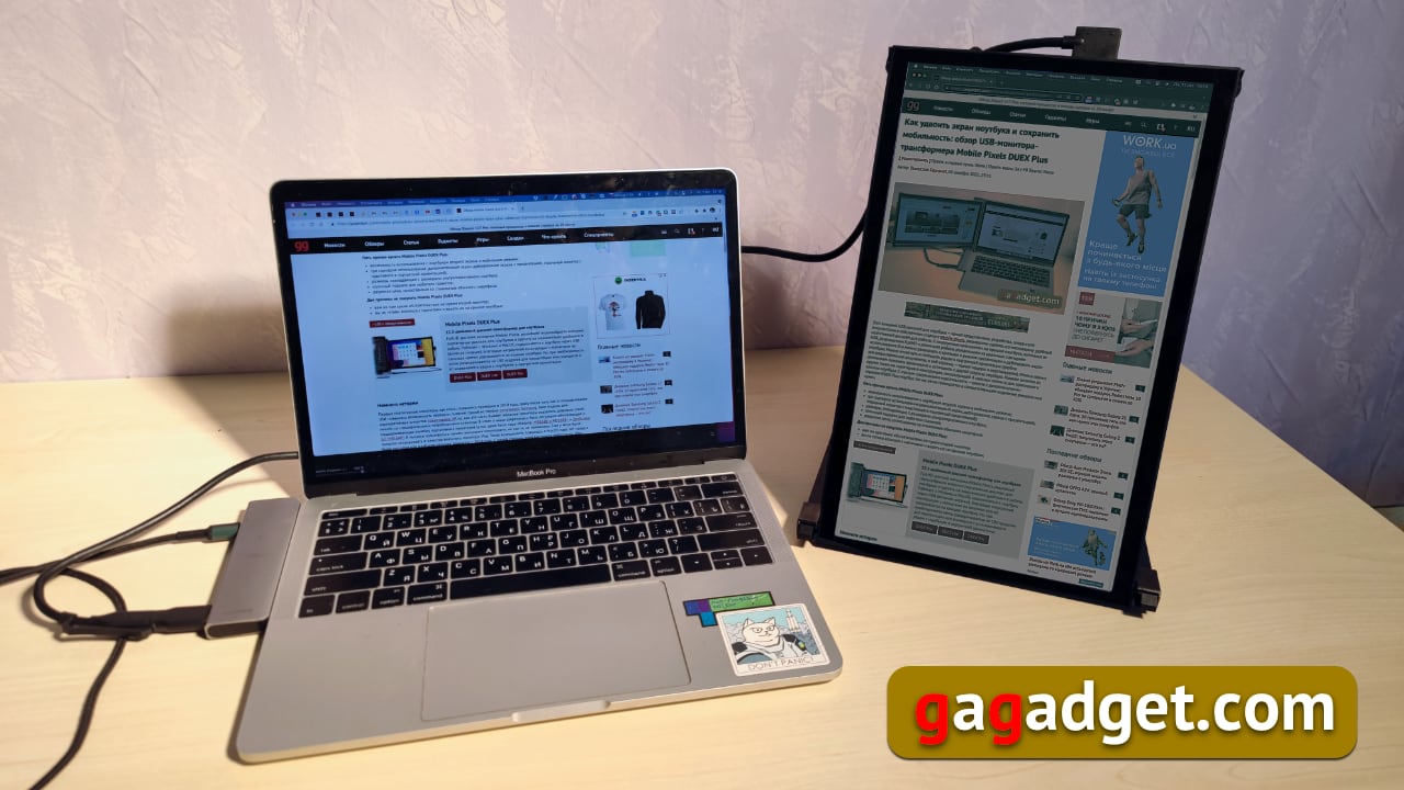 Comment doubler l'écran de votre ordinateur portable tout en restant mobile : test du moniteur transformateur USB Mobile Pixels DUEX Plus-58