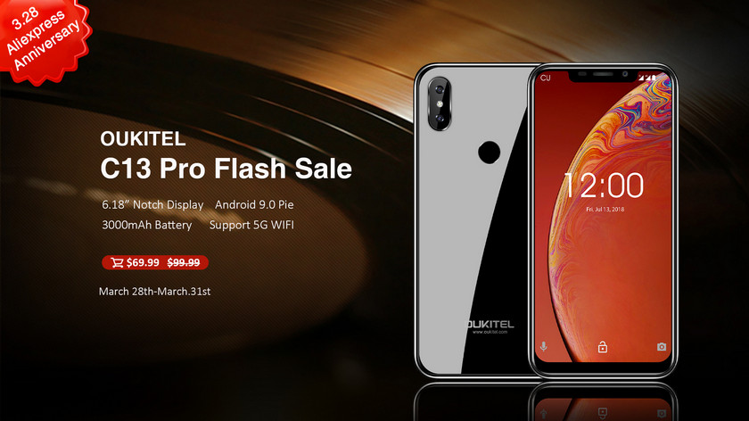 Распродажа OUKITEL на AliExpress: цены на смартфоны стартуют с $58-3 Распродажа OUKITEL на AliExpress: цены на смартфоны стартуют с $58-3