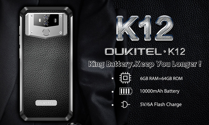 OUKITEL K12: смартфон-долгожитель с NFC и быстрой зарядкой за $239.99 OUKITEL K12: смартфон-долгожитель с NFC и быстрой зарядкой за $239.99