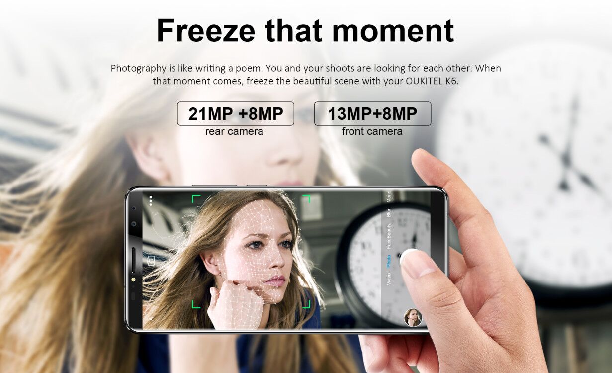 OUKITEL K6: мощный четырехкамерный смартфон по цене $199,99 OUKITEL K6 camera.jpg