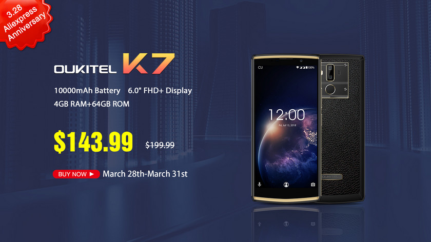 Распродажа OUKITEL на AliExpress: цены на смартфоны стартуют с $58-5 Распродажа OUKITEL на AliExpress: цены на смартфоны стартуют с $58-5