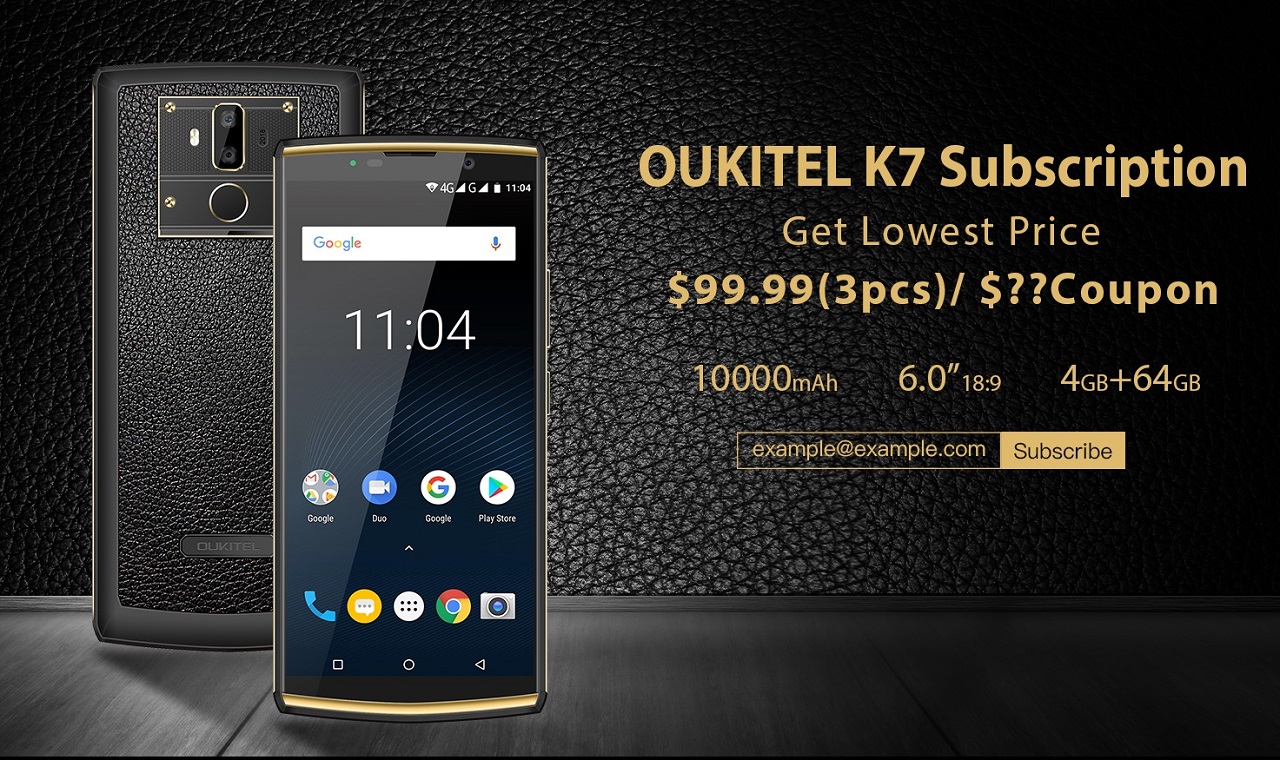 OUKITEL K7 с батареей на 10 000 мАч будет доступен по цене $99,99 OUKITEL K7.jpg