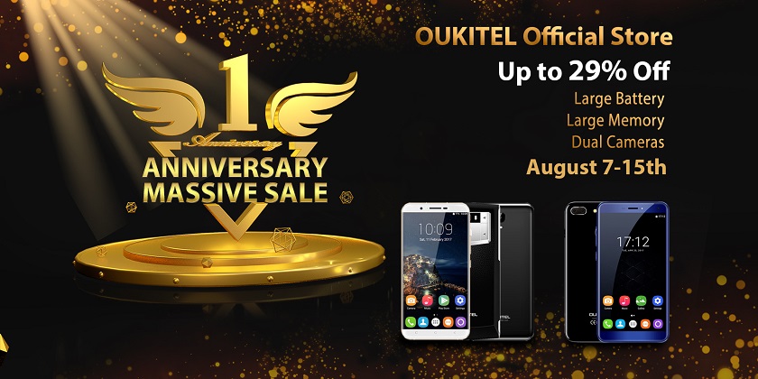Официальный онлайн-магазин OUKITEL дарит скидки в честь юбилея OUKITEL Official store 1st anniversary.jpg