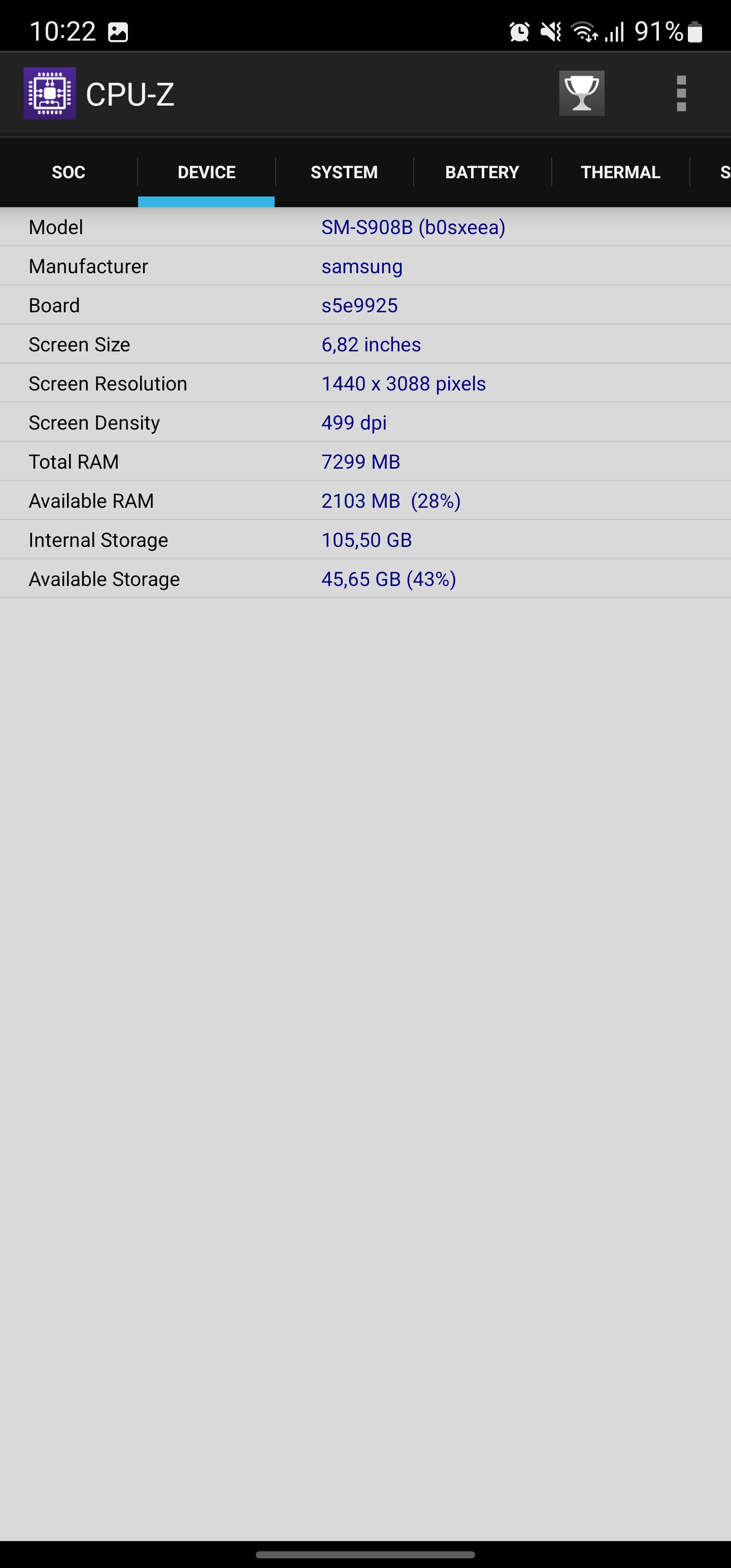 Test du Samsung Galaxy S22 Ultra : Une fusion de deux galaxies-91