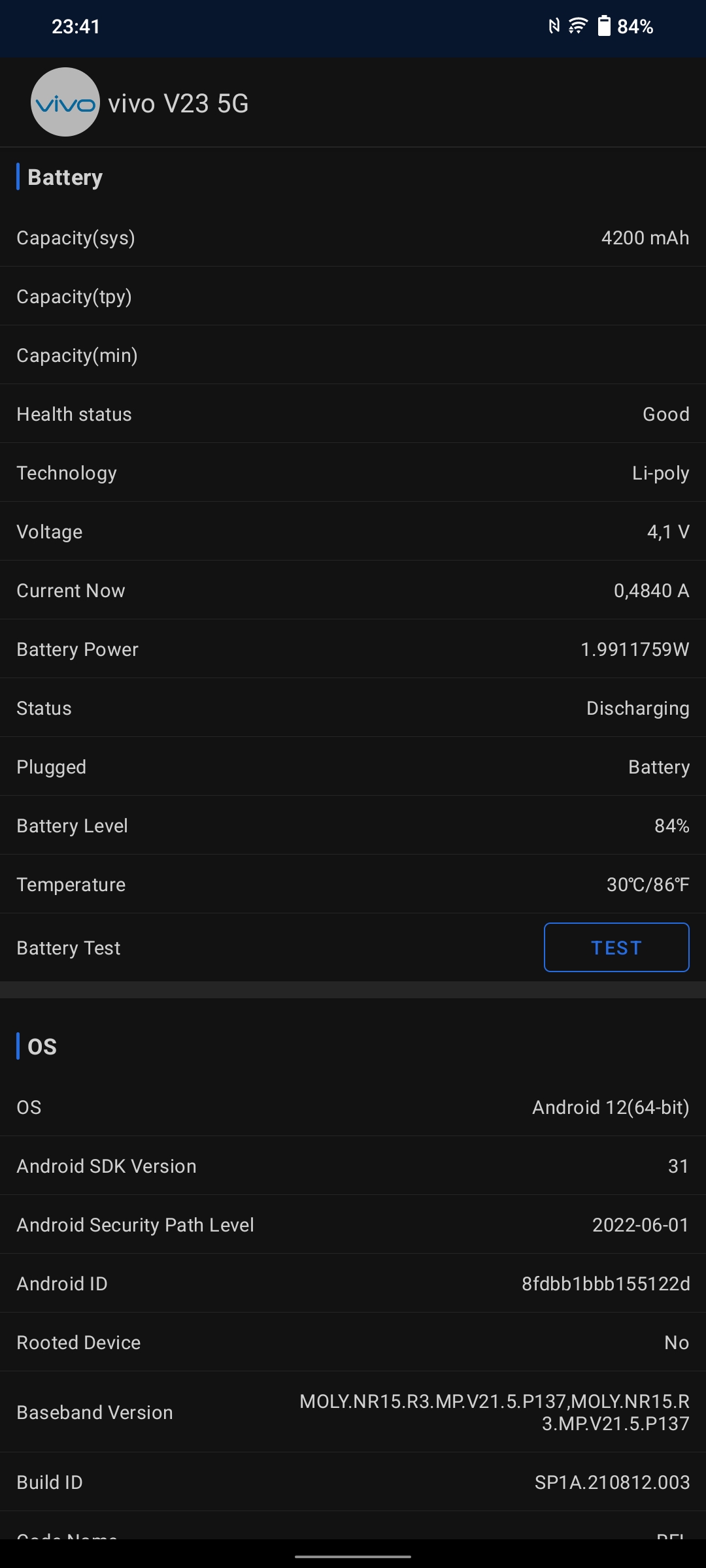 Vivo V23 5G : le premier smartphone à changement de couleur au monde-100
