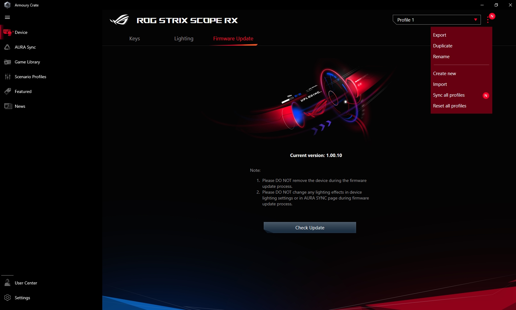 ASUS ROG Strix Scope RX Review: an Opto-Mechanical Gaming Keyboard with Water Protection-29