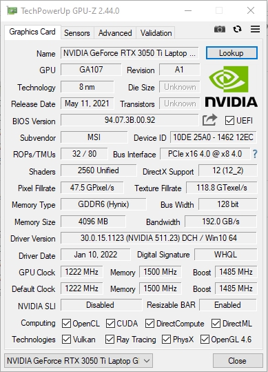 MSI Katana GF66 11UD review: a practical weapon for a virtual samurai-37