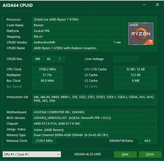 Обзор ноутбука ASUS ZenBook 14 UM433IQ: удачный симбиоз AMD и NVIDIA в компактном корпусе-45
