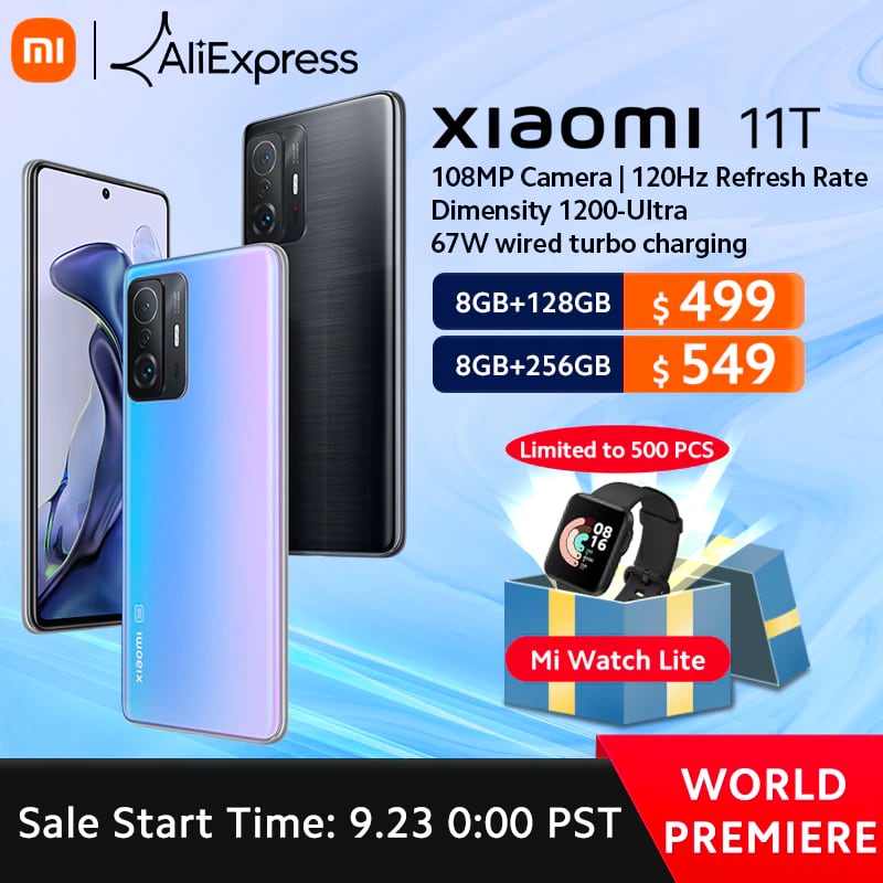Успей получить подарки при заказе Xiaomi 11T Pro и Xiaomi Pad 5 на AliExpress по специальным ценам-2