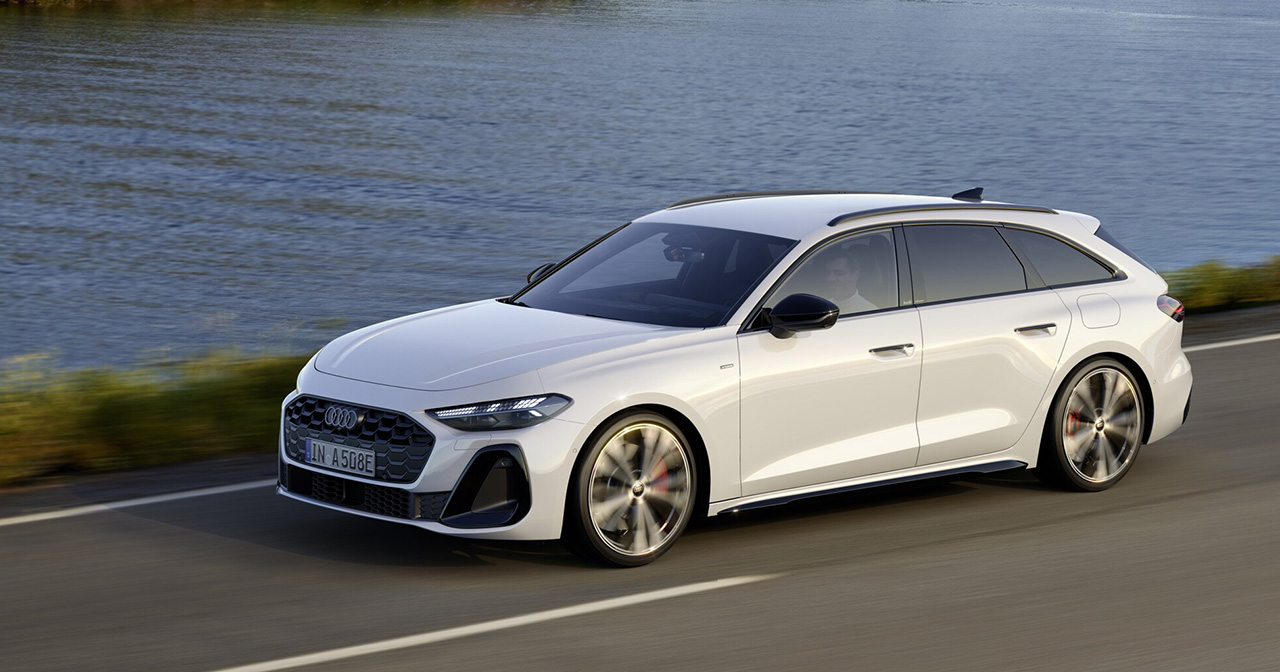 L'Audi A5 e-hybrid dans le dynamisme.