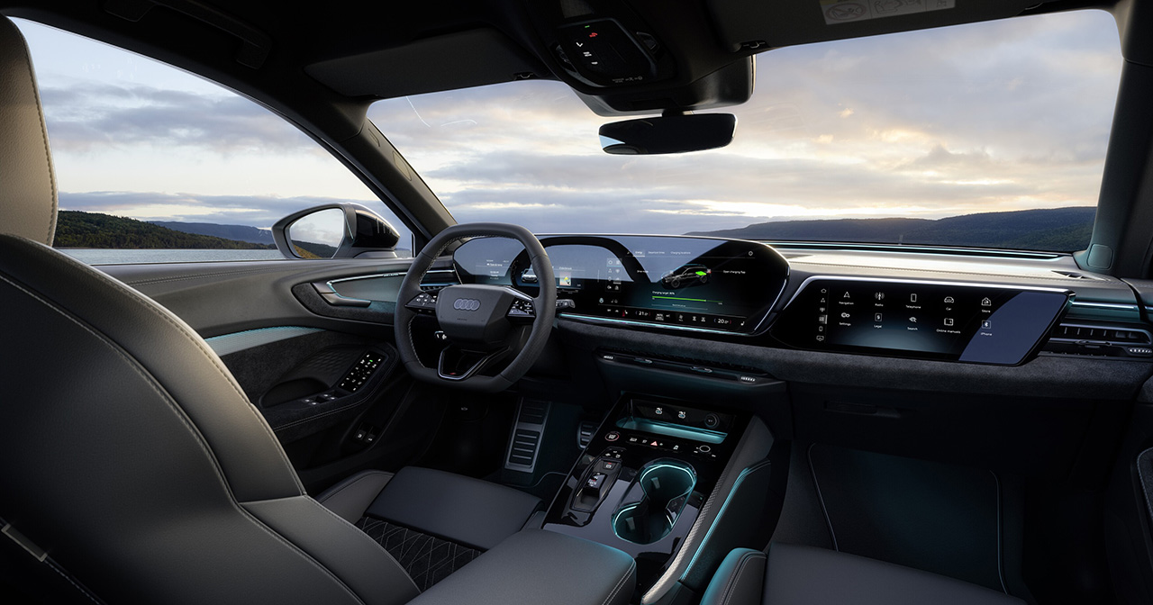 Intérieur de l'Audi A5 e-hybrid