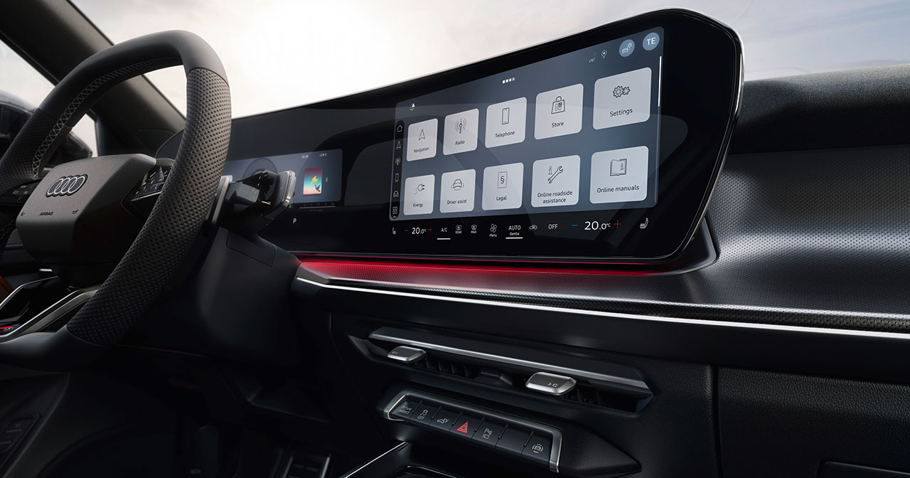 Interior of the Audi Q3 Sportback