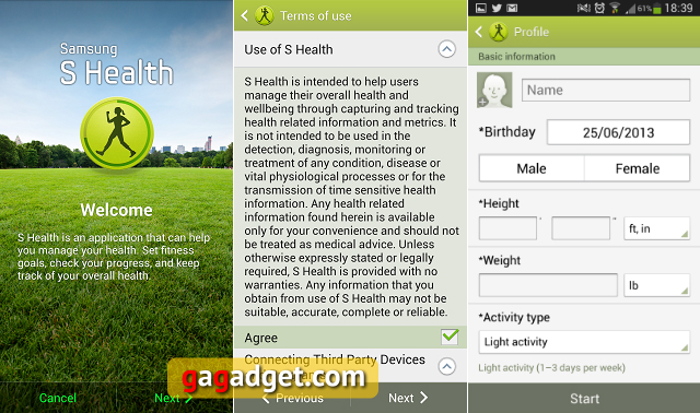 Спортивные функции Samsung Galaxy S4-2