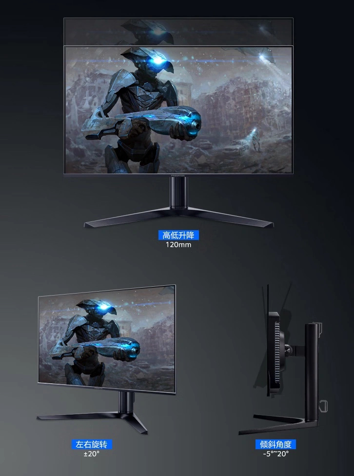 Acer Predator X27U X1 bottom of the monitor