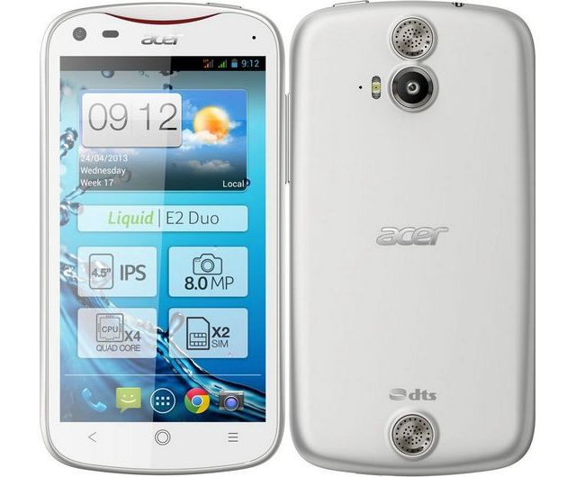 Двухсимник Acer Liquid E2 за 2600 грн: MTK6589, 4.5" IPS и батарея на 2 Ач Двухсимник Acer Liquid E2 за 2600 грн: MTK6589, 4.5" IPS и батарея на 2 Ач